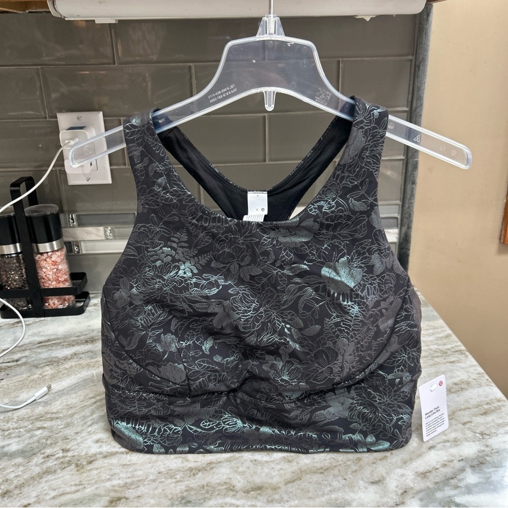 Lululemon athletica wunder train long line sports bra NEW SZ 12 68$ yoga run gym